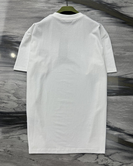 Gucci Interlocking GG Embroidered Cotton‑Jersey T‑Shirt in White