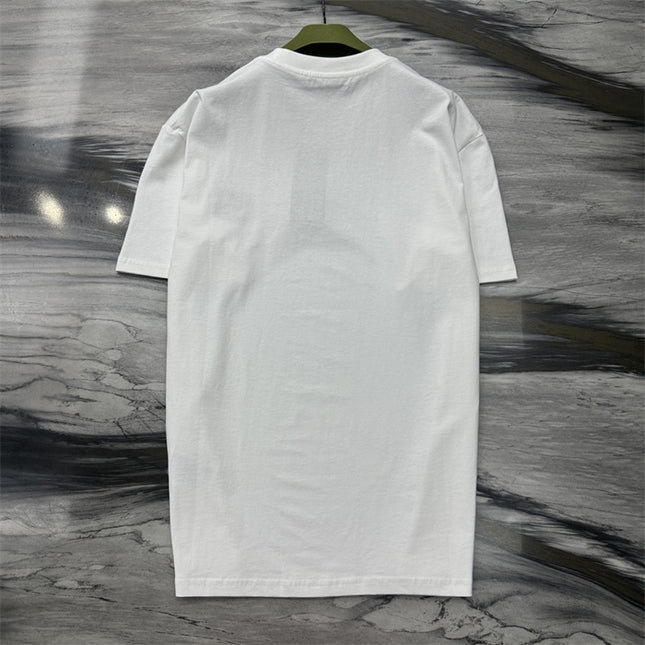 Gucci Interlocking GG Embroidered Cotton‑Jersey T‑Shirt in White
