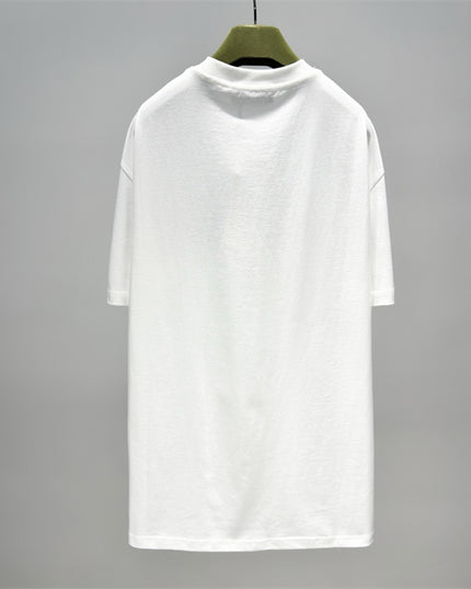 Gucci Interlocking GG Embroidered Cotton‑Jersey T‑Shirt in White