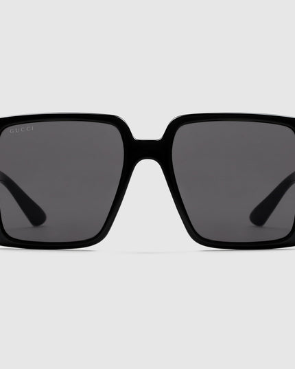Gucci Interlocking G Oversized Sunglasses – Shiny Black
