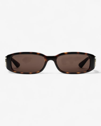 Gucci Interlocking G Rectangular Sunglasses – Dark Tortoiseshell