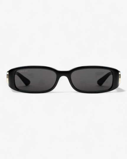 Gucci Interlocking G Rectangular Sunglasses – Shiny Black
