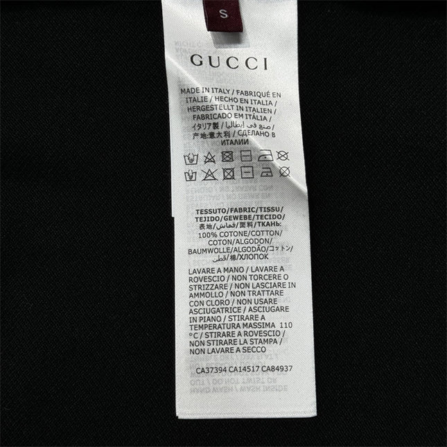  Gucci Interlocking Pocket Polo Shirt Top Version