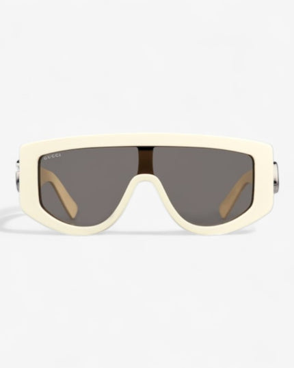 Gucci Ivory Shield Sunglasses with Double G – GG1950S