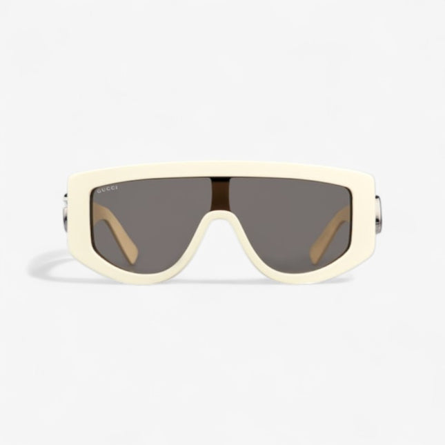 Gucci Ivory Shield Sunglasses with Double G – GG1950S