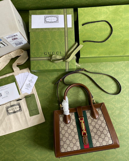 Gucci Jackie 1961 Medium Brown Tote Bag 649016