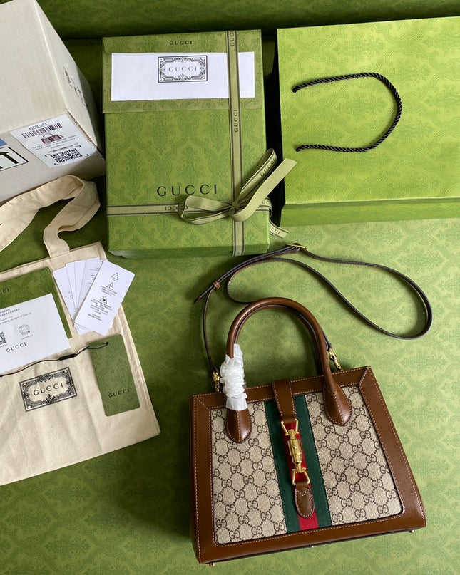 Gucci Jackie 1961 Medium Brown Tote Bag 649016