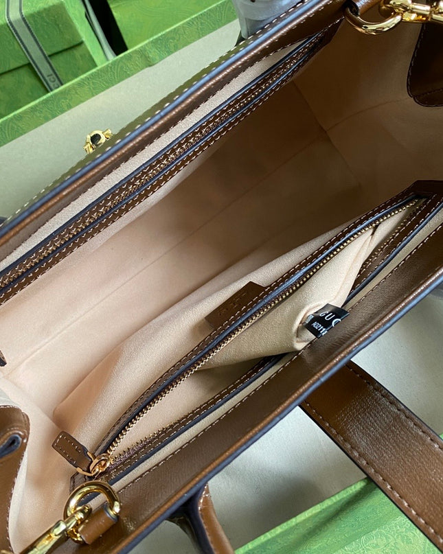 Gucci Jackie 1961 Medium Brown Tote Bag 649016