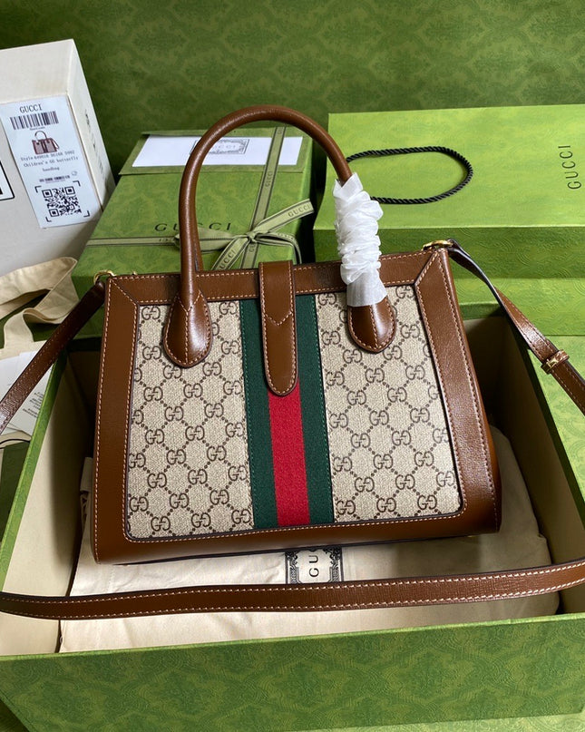 Gucci Jackie 1961 Medium Brown Tote Bag 649016