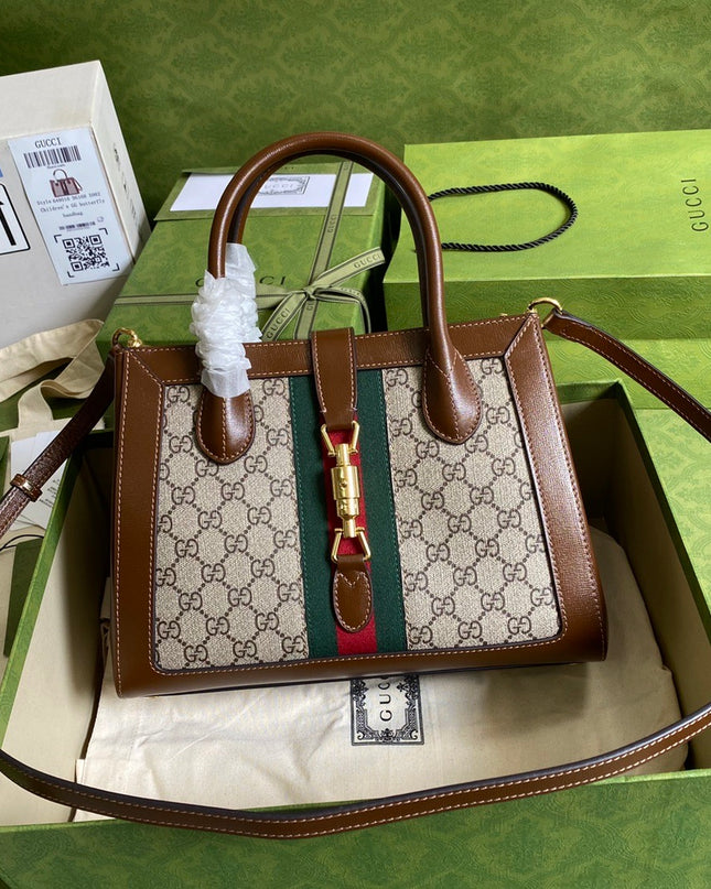 Gucci Jackie 1961 Medium Brown Tote Bag 649016