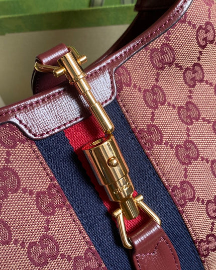 Gucci Jackie 1961 Small Burgundy Shoulder Bag 636706