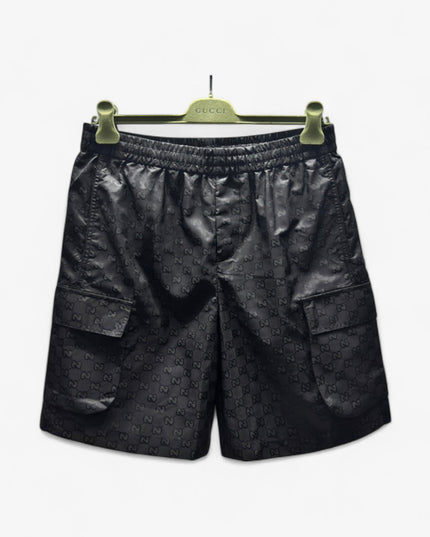 Gucci Jacquard Cargo Shorts in Black