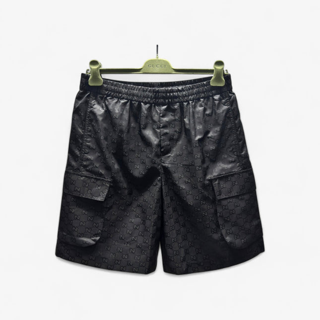 Gucci Jacquard Cargo Shorts in Black