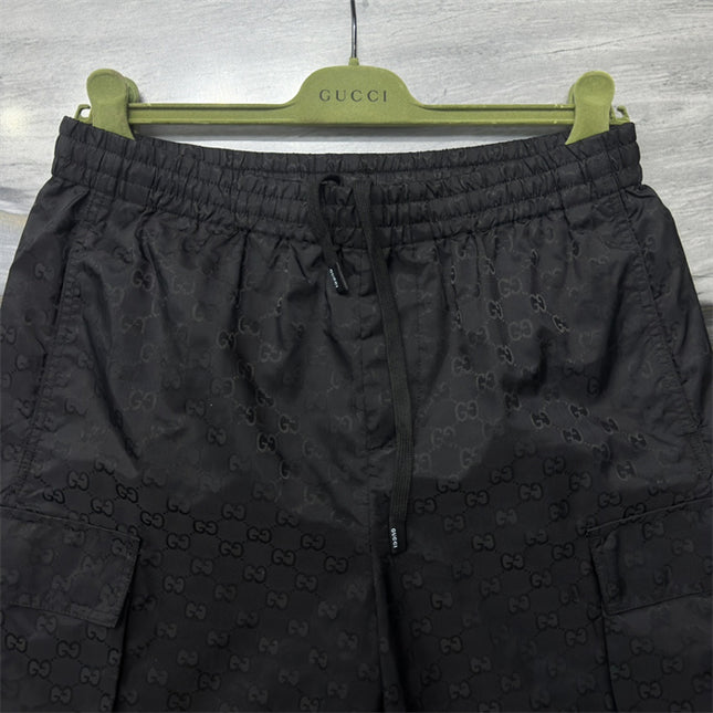 Gucci Jacquard Cargo Shorts in Black