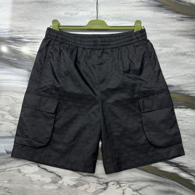 Gucci Jacquard Cargo Shorts in Black