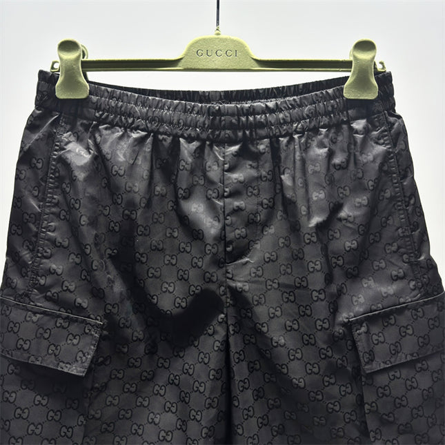 Gucci Jacquard Cargo Shorts in Black