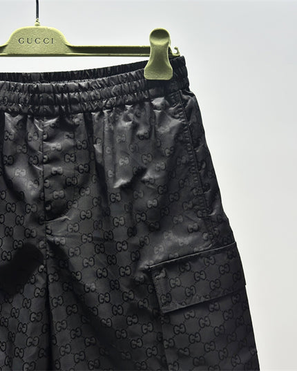 Gucci Jacquard Cargo Shorts in Black