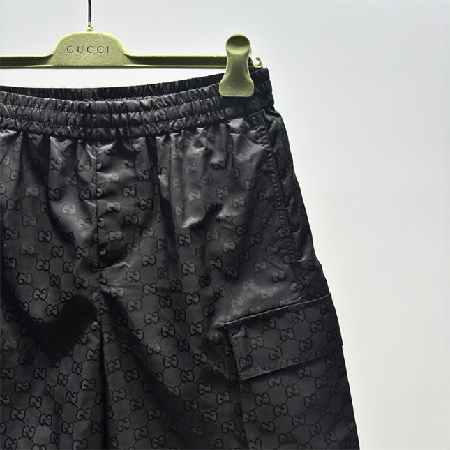 Gucci Jacquard Cargo Shorts in Black
