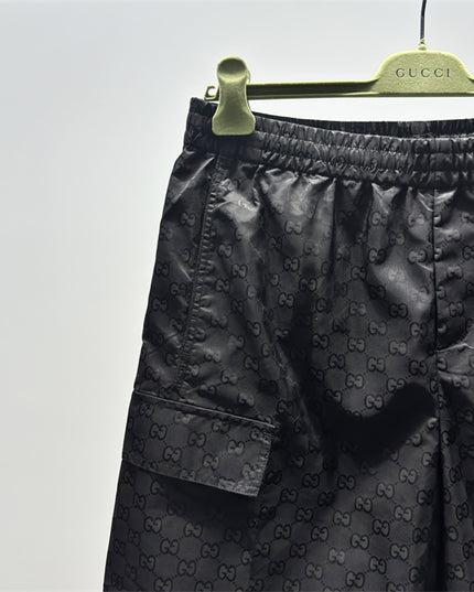 Gucci Jacquard Cargo Shorts in Black