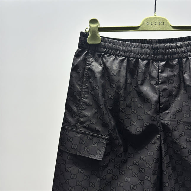 Gucci Jacquard Cargo Shorts in Black