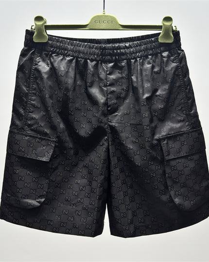 Gucci Jacquard Cargo Shorts in Black