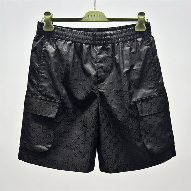 Gucci Jacquard Cargo Shorts in Black