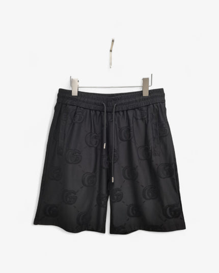 Gucci Jacquard Interlocking GG Terry Shorts in Black