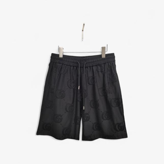 Gucci Jacquard Interlocking GG Terry Shorts in Black