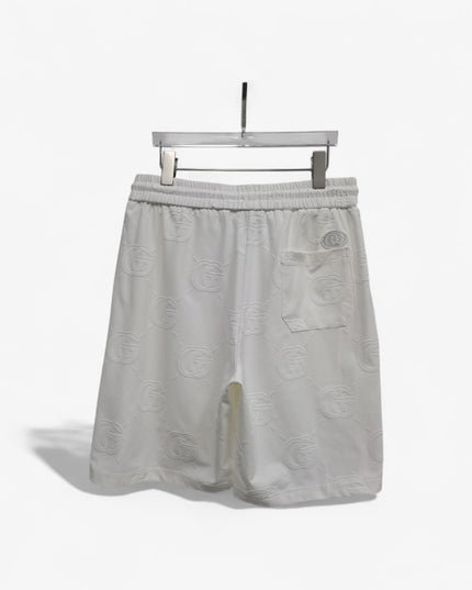 Gucci Jacquard Interlocking GG Terry Shorts in White