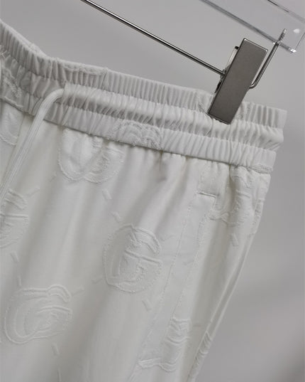 Gucci Jacquard Interlocking GG Terry Shorts in White