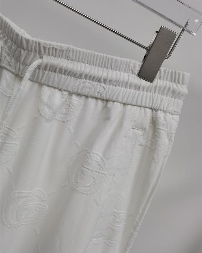 Gucci Jacquard Interlocking GG Terry Shorts in White