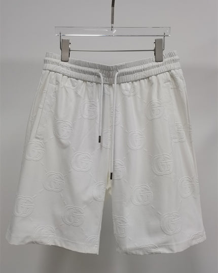 Gucci Jacquard Interlocking GG Terry Shorts in White