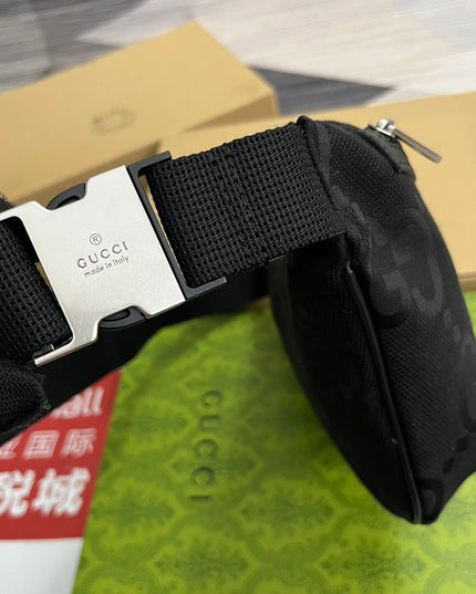 Gucci Jumbo Belt Bag – All-Black Maxi Logo