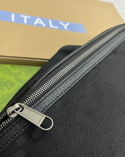 Gucci Jumbo Belt Bag – All-Black Maxi Logo