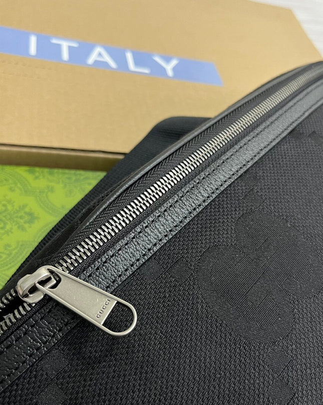 Gucci Jumbo Belt Bag – All-Black Maxi Logo