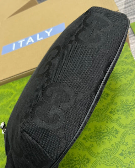 Gucci Jumbo Belt Bag – All-Black Maxi Logo