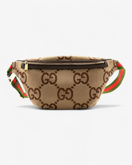 Gucci Jumbo GG Canvas Belt Bag – Beige & Ebony