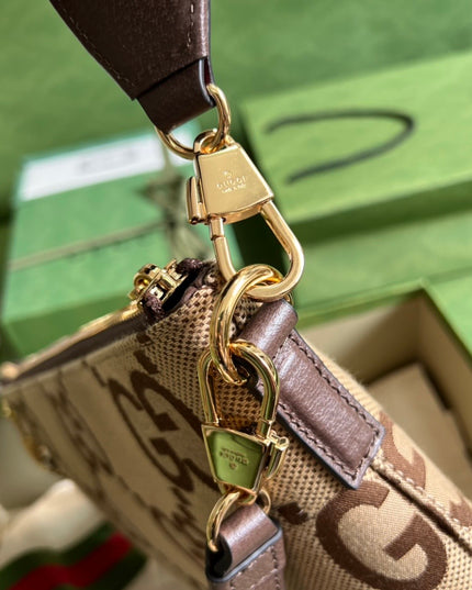 Gucci Jumbo Messenger Bag – Green & Red Web Strap