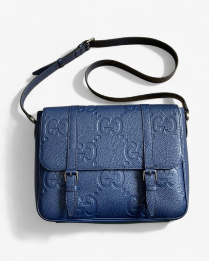 Gucci Jumbo Medium Messenger Bag 760234 – Dark Green Leather