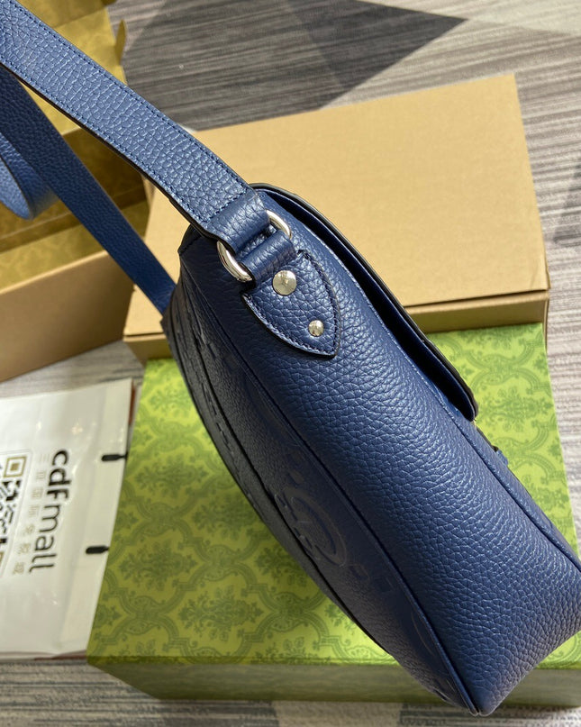 Gucci Jumbo Medium Messenger Bag 760234 – Dark Green Leather