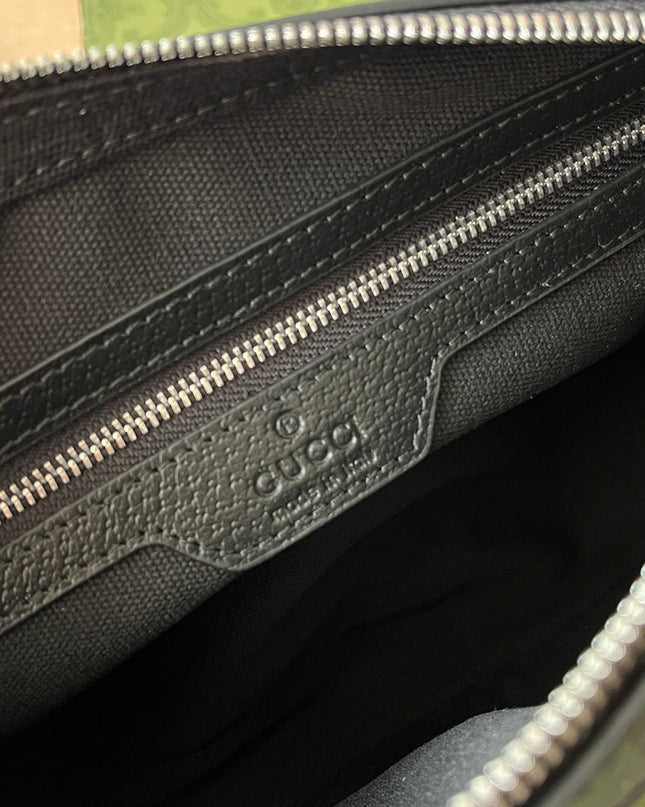 Gucci Jumbo GG Canvas Messenger Bag 675891 – Black
