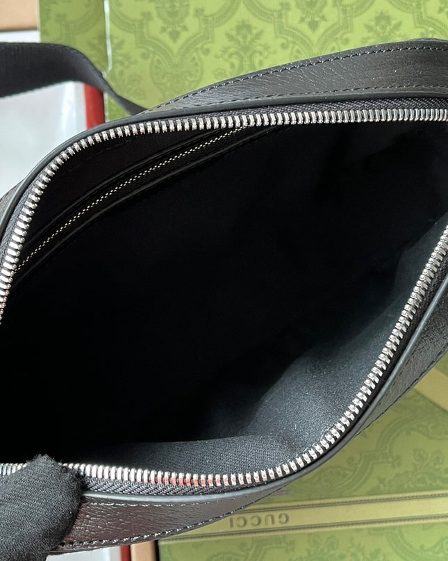 Gucci Jumbo GG Canvas Messenger Bag 675891 – Black