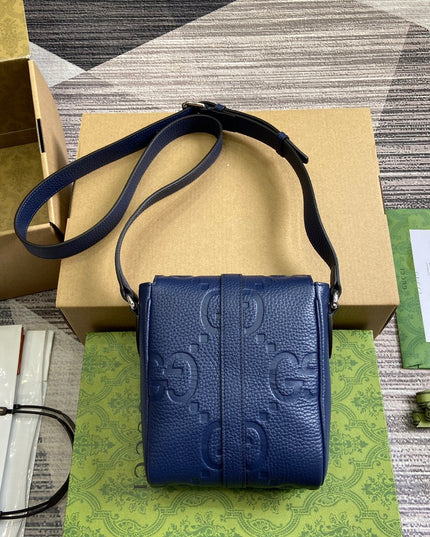 Gucci Jumbo Small Messenger Bag 760235 – Blue