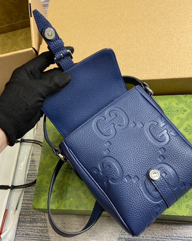 Gucci Jumbo Small Messenger Bag 760235 – Blue