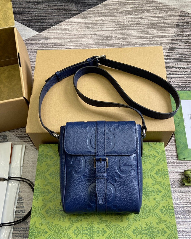 Gucci Jumbo Small Messenger Bag 760235 – Blue