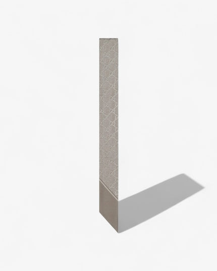 Gucci Lamé GG Silk Twill Ribbon – Light Grey & Beige