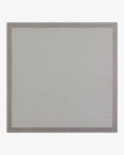 Gucci Lamé GG Wool Shawl – Light Grey