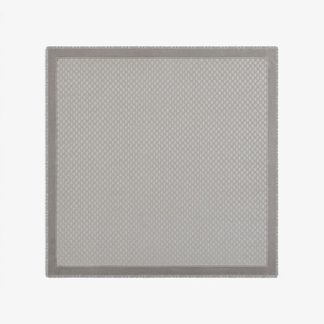 Gucci Lamé GG Wool Shawl – Light Grey