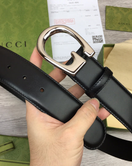 Gucci Leather Belt 655567 – G Buckle in Black
