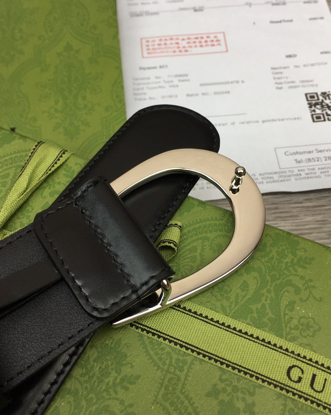Gucci Leather Belt 655567 – G Buckle in Black